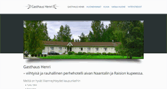 Desktop Screenshot of gasthaushenri.fi